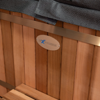 red cedar ice bath, wooden ice bath, insulated over